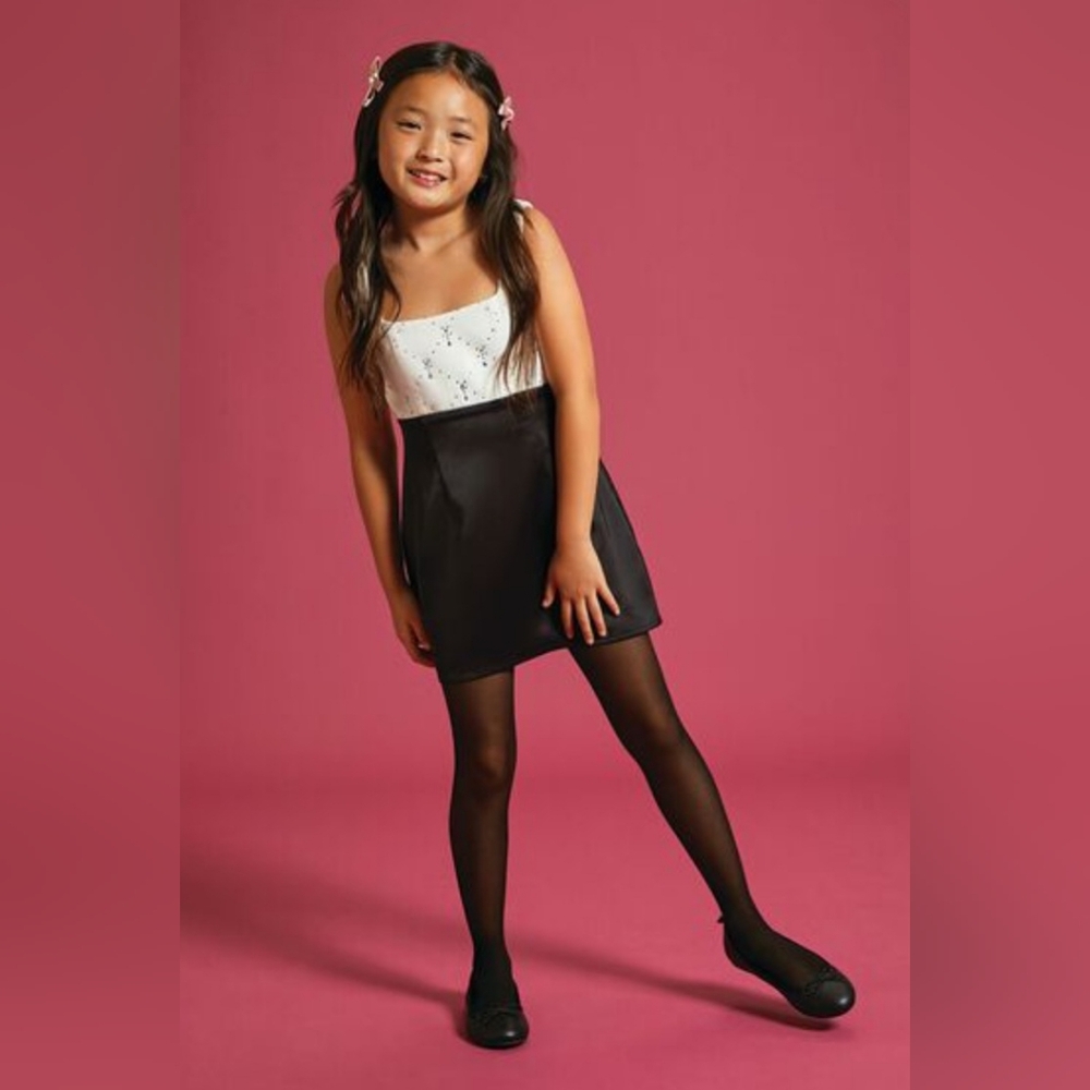 NWT Girls Rhinestone Colorblock Dress (Kids)